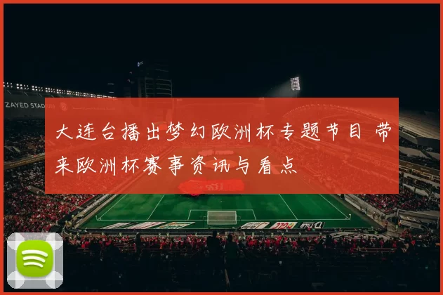 大连台播出梦幻欧洲杯专题节目 带来欧洲杯赛事资讯与看点