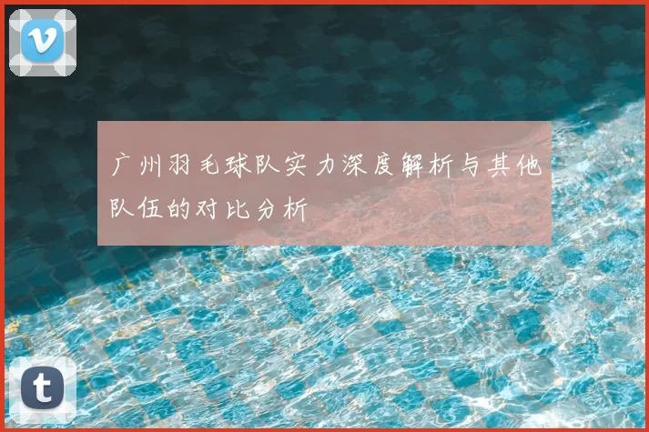 广州羽毛球队实力深度解析与其他队伍的对比分析